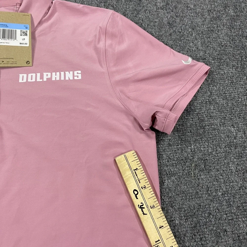 Nike Jacksonville University Polo Womens Medium Pink JU Dolphins NEW Read